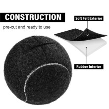 16PCS Tennis Balls for Furniture Legs and Floor Protection Legs Universal Precut Glide Balls,Heavy Duty Long Lasting