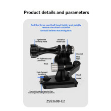 Helmet Fix Mount Base for FAST Helmet 360 Adjustable Quick Release Base Adapter for 13/12/ ACTION 5/4/