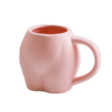 Cană de cafea ceramică 10x14x6cm – Albă, roz sau galbenă