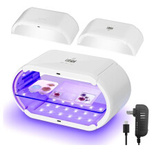96W UV Resin Lamp:Double-Sided UV Lamp with Digital Display Timing Function-for Decoration Jewelry Making US Plug