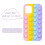 Case for iPhone 12 Mini Fidget Push Pop Bubble Cover, Colorful Soft Silicone Dual Function Protection 2