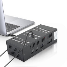 60 Port USB Charging Station 400W Power Multi Port USB Charger for Hotel School Desktop Use