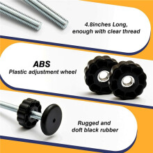 8Pcs Universal Baby Gate Threaded Spindle Rod, M8 Replacement Bolt Part for Baby & Pet Pressure Mounted Safety Gates B