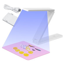 Luz UV para Cura de Resina Luz de Resina UV Dobrável com 18 Contas de Lâmpada Lâmpada para Moldes, Fabricação de Joias, Artesanato DIY A