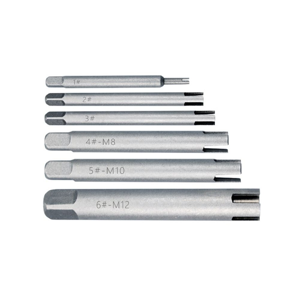 M4-M12 Damaged Screw Tap Remover Broken Removal Hand Tool Stripping Screw Removal Hand Tool 6 Pieces 6032267996622