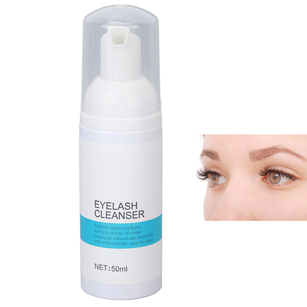 Eyelash Foam Cleanser 50ml Micro Foam Oil Remover Portable Makeup Brush