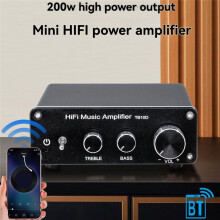 200W Subwoofer Speaker Power Amplifier BT5.0 20HZ-20KHZ Audio Amplifiers 2 Sound Amplificador DIY HIFI Amp