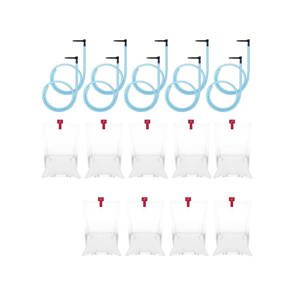10 Sets Maple Syrup Tapping Kit Include 10 Maple Tree Taps Spiles 10 Pcs 35In Maple Syrup Tubes 10 Pcs 8L Sap-Clear Bags 4711411728945