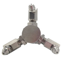 4-Punts Externe Schroefmond 3-Kops Roterende Autowasmachine Conische Sproeier Hogedrukreiniger Accessoires