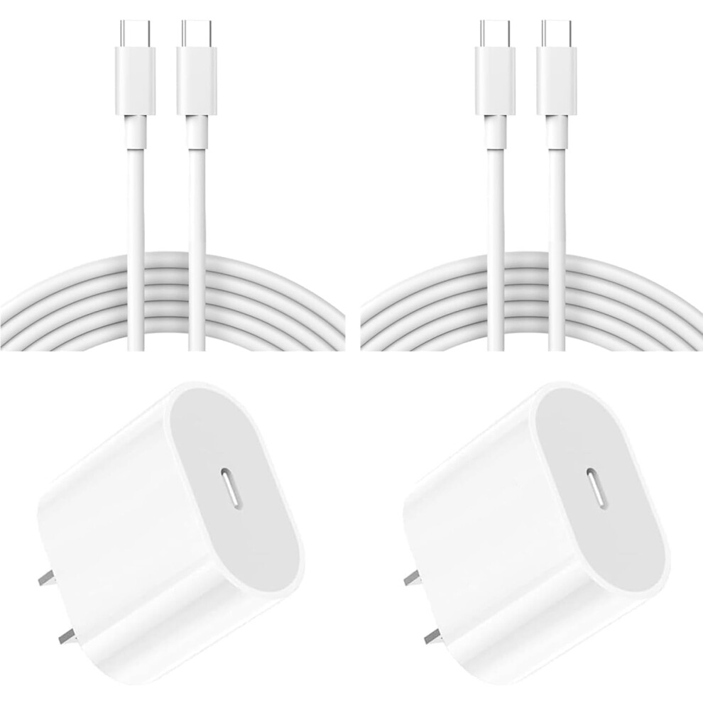 2Pack 35W Usb C Fast Charger With 10Ft Extra Long Cable, Dual Usbc Output Charger For Iphone And Ipad 9092120015485