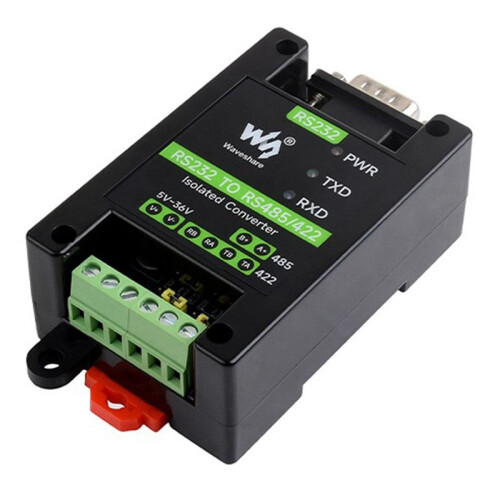 2X Waveshare RS232 to RS485/422 Active Digital Isolated Convenient and Practical Female Interface Serial Converter 2
