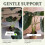 Turtle Shell Bamboo Clamp Set, Plant Stem Plastic Support, Flower-Shaped Green Plant Leaf Holder Turtle Shell Bamboo B 4