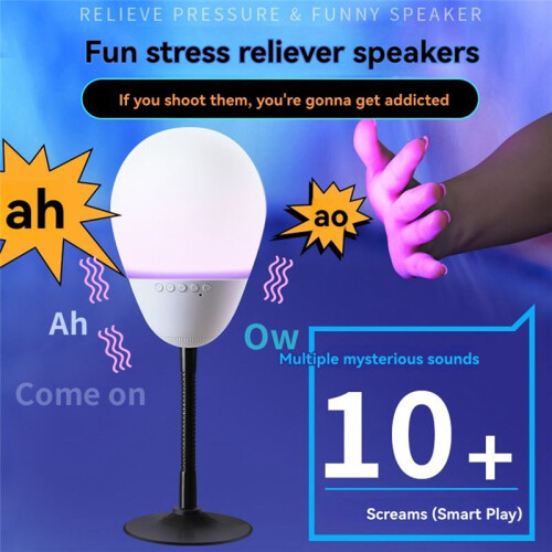 T6 Decompression  Speaker Color Light Bedside Lamp Portable Computer with Suction Cup Small Speaker 1