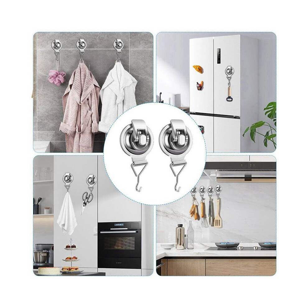 4X Powerful Punch-Free Suction Cup Hook, Vacuum Sticky Hook, Glass Wall-Mounted, Traceless Suction Cup 6032562174800