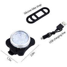 USB Rechargeable Bike Lights Set Light (White Light) &Tail Light (LED Red Light) for Road Bicycle Accessories,6 Set