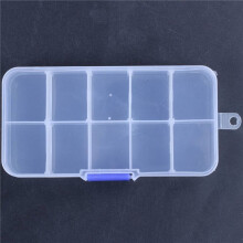 12Pcs 10-Slot Portable Plastic Resistors Electronic Component Case Box