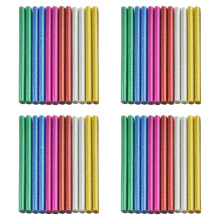 48 StüCk Glitter Heiß Klebe Stift Heiß Klebe Stifte  Schmelzen Klebstoff Klebe Stifte für DIY Kunst Handwerk 7 X 100 Mm A.