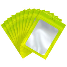 100 PeçAs de Sacos de Armazenamento de Alimentos ResseláVeis com Janela Transparente Bolsa de Embalagem para Alimentos Autovedantes Suprimentos de