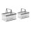 2Pcs Plastic Collapsible Storage Crates with Handles,Stackable Folding Shopping Baskets,Utility Container Organizer Bins 1