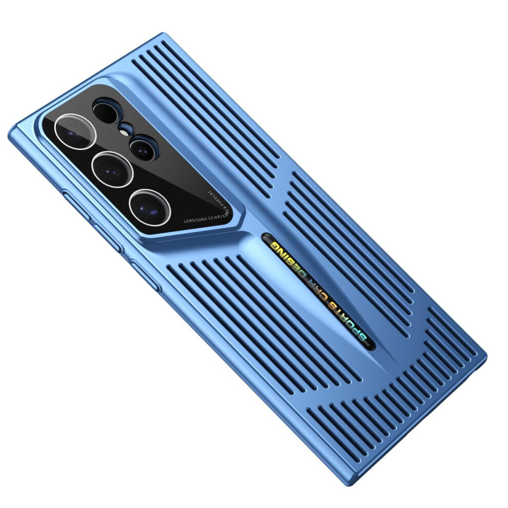 Case For Samsung Galaxy S23 Aluminum Cooling Armor With Heat Dissipation, Shockproof And Slim Protective Cover Blue 9092120016932