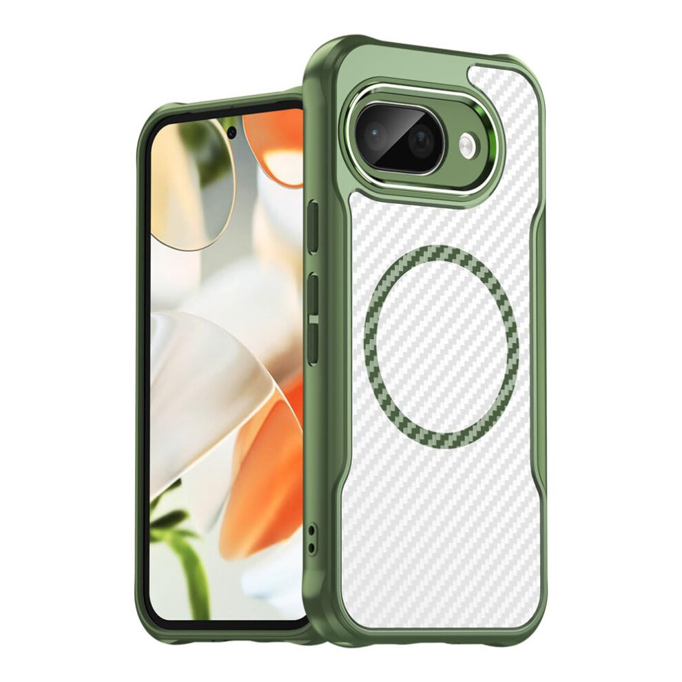 Case For Google Pixel 9A Magnetic Slim Matte Shockproof Cover With Military Grade Protection Green 9092120017045