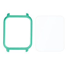 Montre étui de Protection Compatible pour Huami Bip Youth, étui Matériel PC + Protecteur D'écran Vert Menthe
