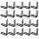 50Pcs Angle Leveling Tool Household Ceramic Tile Leveler Sticking Male Angle Fixed Position Adjustment Auxiliary Tool 1