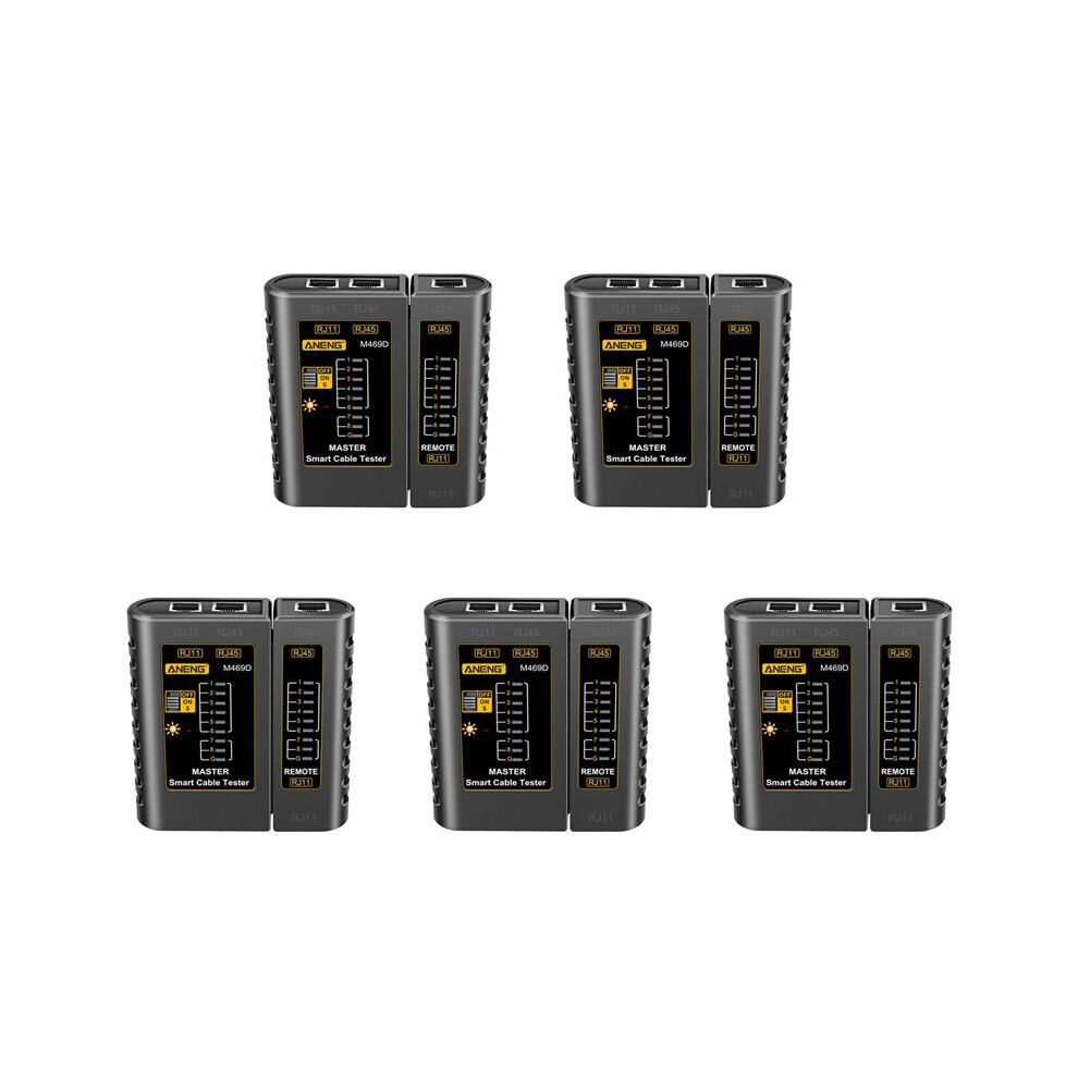 5X Aneng M469d Rj45 Cable Lan Tester Network Cable Tester Rj11 Rj12 Cat5 Utp Lan Cable Tester Networking Tool A 6032767177415