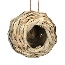 Hummingbird Nest Swing House, Spherical Outdoor Garden Bird Cage (Khaki, 5.5") – Compatible with Hummingbirds