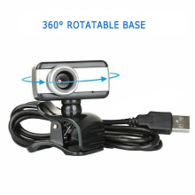 480p USB-webcam met microfoon, ruisonderdrukking, geschikt voor Windows 7/8/10/11 pc/laptop, heldere audio, draaibaar voor streaming en conferenties
