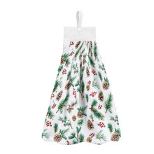 Conjunto de 2 toalhas de mão em formato de pinha – Toalhas decorativas, resistentes a manchas e de secagem rápida para pendurar, ideais para