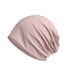 Unisex Men Women Striped Cotton Stretch Beanie Hat Elastic Summer Baggy Slouchy Cap