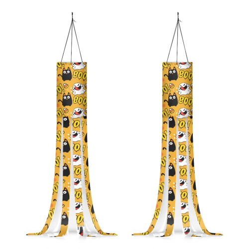 Halloween Ghost Windsocks Outdoor Decor 2-Pack 40 Inch