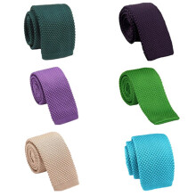 Schmale Strickkrawatte für Herren, 5 cm breit, 6er-Pack