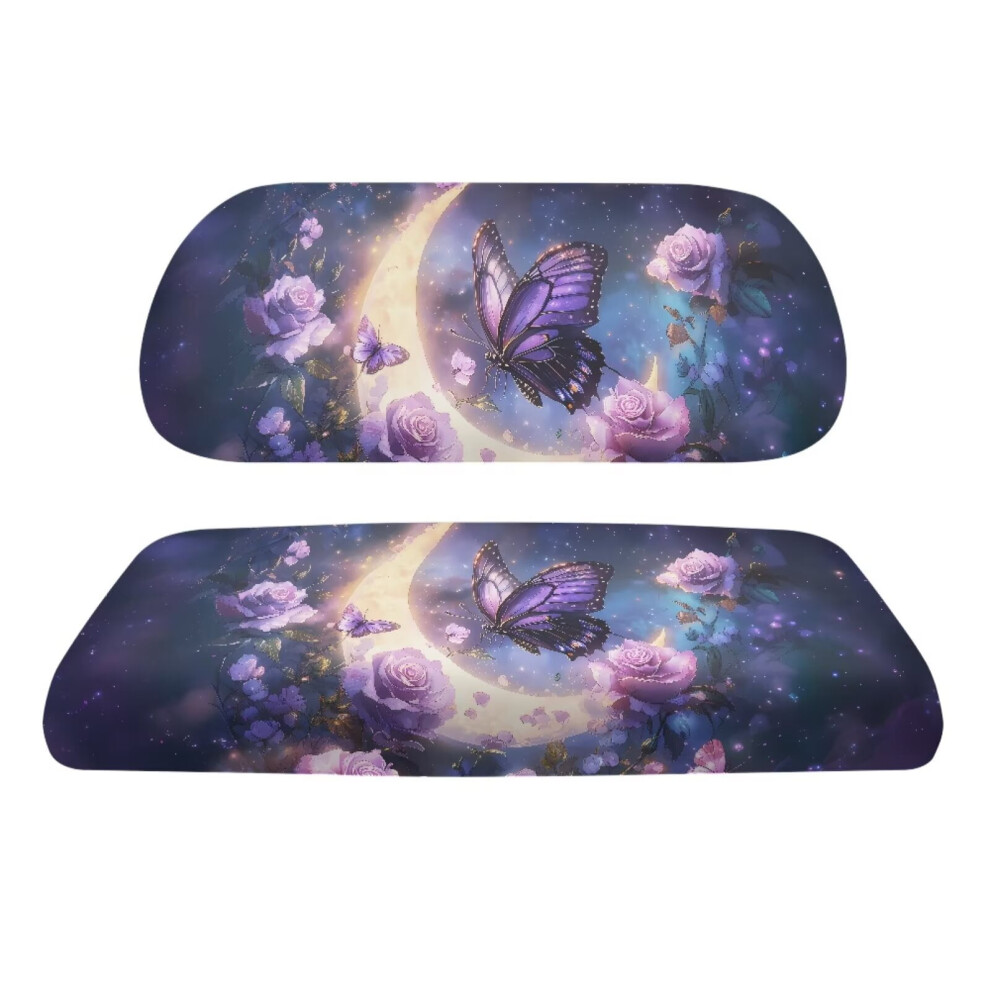 American Butterfly Moon Golf Cart Seat Covers Â Elastic, Scratch-Resistant, Compatible With Older Golf Carts 9365509733615