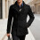 Herrefrakke med hak, knapper og lommer, moderne slim fit 1
