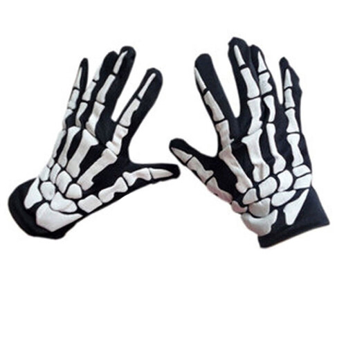 Luvas de corrida bvgfsahne Bone Goth Full Skeleton