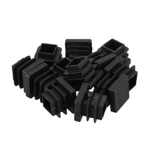 36 Pcs 15mm x 15mm Plastic Square Caps Tube Pipe Inserts End Blanking 1