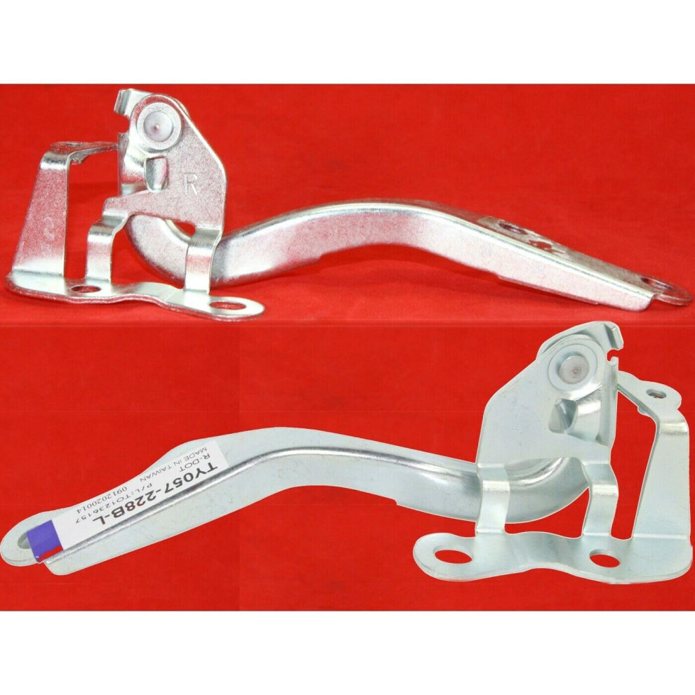 Hood Hinges 20072011 Driver And Passenger Side Set, Durable Steel, Easy Bolt Installation For Toyota Yaris 9771547393436