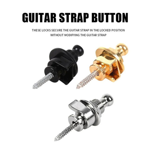 Paquet de 2 broches de guitare, ensemble d'accessoires de-M doré 1