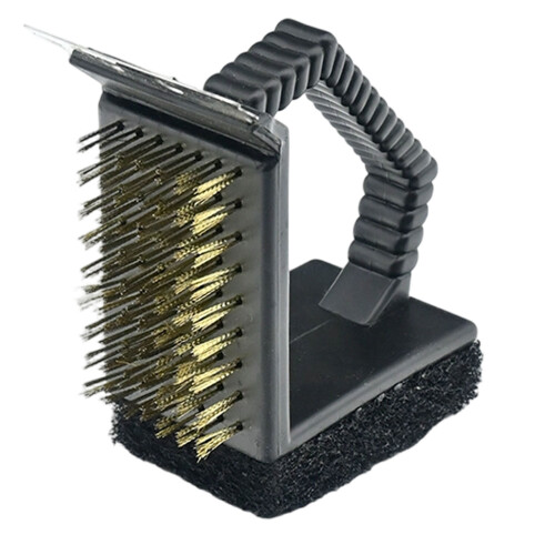 Copper Wire Barbecue Grill Wire Brush with Long Handle for-2 1