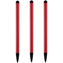 3Pcs Red Stylus Pens for Touch Screens, Precision Fine Point Stylus for Tablet and Phone