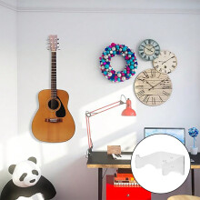 Supporto da parete in acrilico per chitarra, supporto trasparente per ukulele, design salvaspazio con kit di viti per una facile installazione,