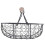 5X Wooden Handle Metal Retro Basket Portable Multi-Function Vegetable Fruit Egg Groceries Practical Storage Basket 3