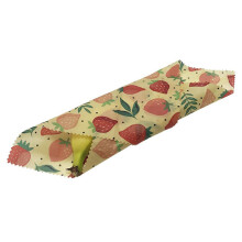 Ensemble de 2 RéUtilisable Cire D'Abeille Enveloppement En Tissu Alimentaire Frais Sac Couvercle Fête de la Jungle Abeilles Cire Wrap pour Sandwich