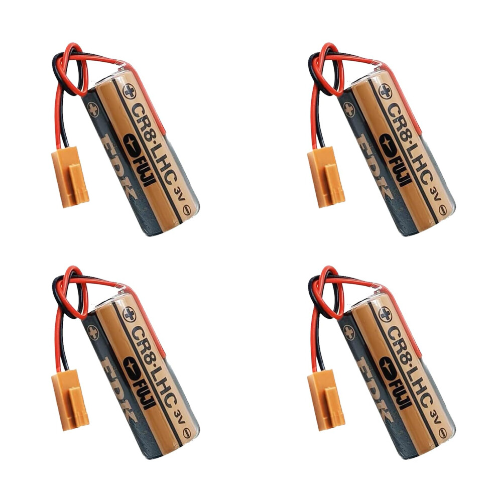 4Pack Cr8.lhc Lithium Battery 3V 2600Mah Longlasting Power Replacement For Toto Thp3053 Plug Brown 9092120018127
