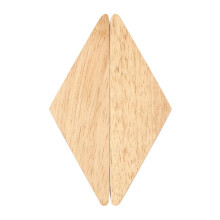 16x Naturel Bois Vêtements Cintre Mur Monté Manteau Crochet Décoratif à Main Cintre de Stockage Salle de Bains Rack