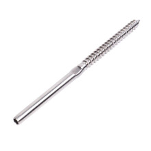 100 Pack T316 Stainless Steel 1/8inch Right&Left Handed Thread Swage Lag Screws for Wood Post of Steel Cable Railing Kit