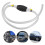 2pcs 2M High Flow Siphon Hand Pump Portable Manual Car Fuel Transfer Pum 3