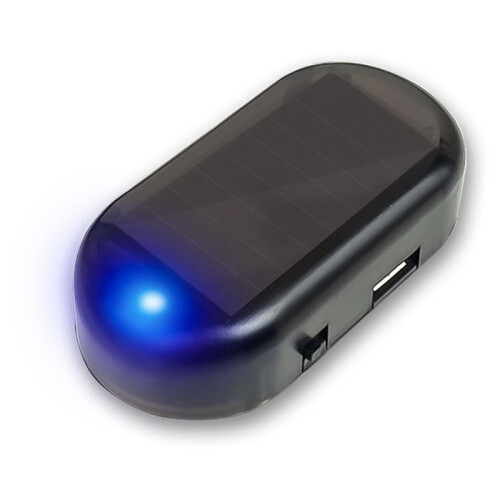 Multifunctional Car Solar Anti-Theft Light Analog Warning Flashing Light Alarm LED Car Sensor Lights,  Light 1